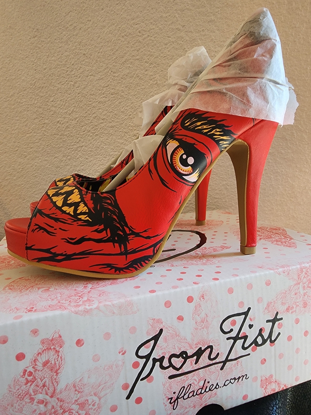 RARE! Soul Stealer Peep-toe Heels By Iron Fist - Picture 3 of 7
